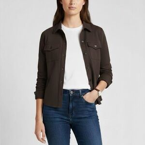 Michael Kors Brown Shirt Jacket